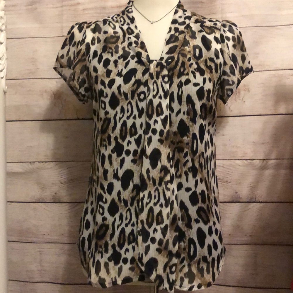 Leopard print blouse